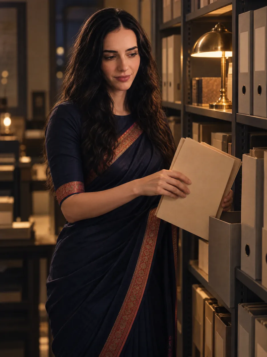 Subah in a small archive, putting two matching folders together into one box file